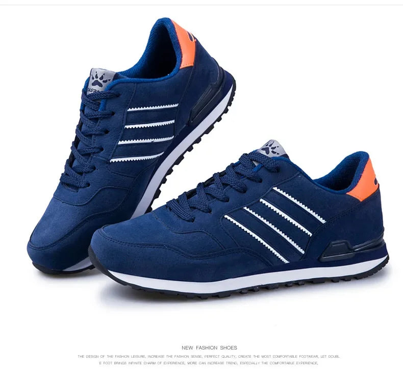 Brand Sneakers Men Outdoor Running Shoes High Quality Lace-Up Men Casual Shoes Fashion Comfortable Walking Shoes Tenis Hombres