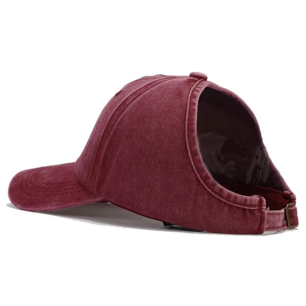 Casual Solid Color Washed Baseball Cap Adjustable Hip Hop Empty Top Hat JK Snapback Cap Sun Protection Peaked Hat Outdoor