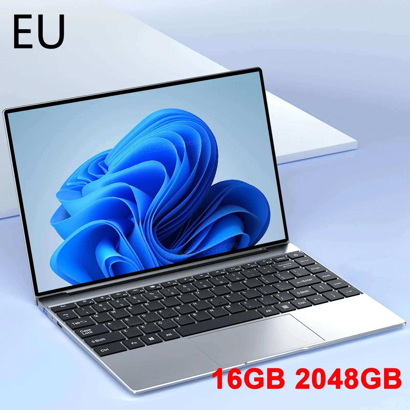New 14.1 Inch Laptop Windows 11 16GB RAM 2TB SSD Intel N3700 1920x1080 HD Ultra Slim Notebook Office Study Light Gaming