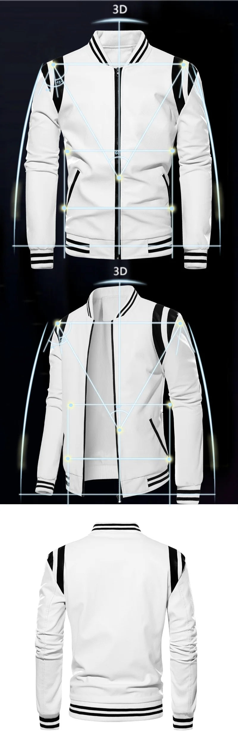 Men Motorcycle Leather Jackets Slim Casual PU Leather Coats Good Quality Male Fit Stand Collar Leather Jackets And Coats Size 3X