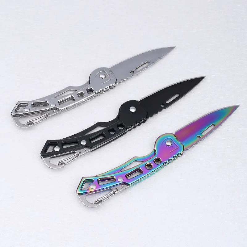 Multi-function Stainless Steel Folding Knife Katana Samurai Sabre Hanging Vegetable Fruit Knife Kitchen Gadgets Home Accessory