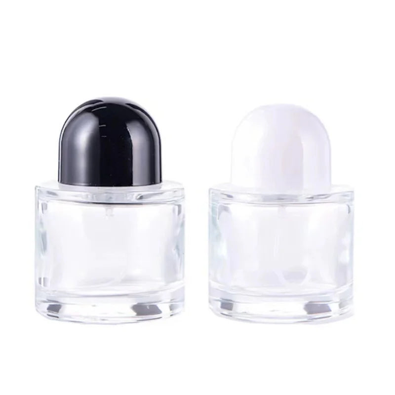 10pcs 30/50ml Empty Clear Glass Spray Bottle Perfume Bottle With Screw Lid Sample Bottle Dispenser Fine Mist Atomizer Portable