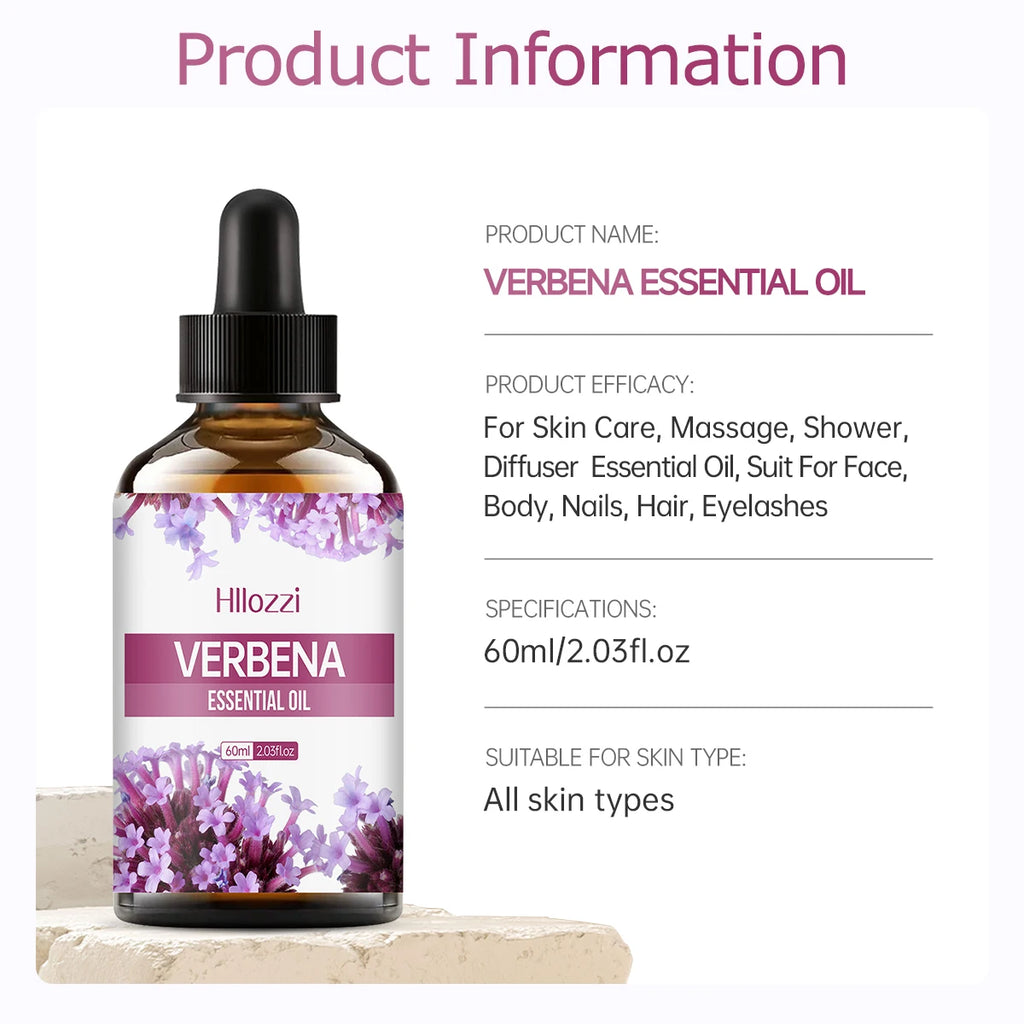 VERBENA ESSENTIAL OIL Perfume Essential Oils Plant Essential Oils Aromatherapy Soap Humidifier Pure Essential Oils Moisturizing