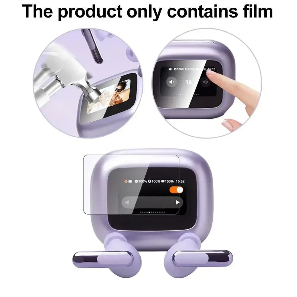 for 9H High-definition Explosion-proof Soft Film For JBL LIVE BEAM 3 LCD Screen  Intelligent Bluetooth Earphone Film Screen