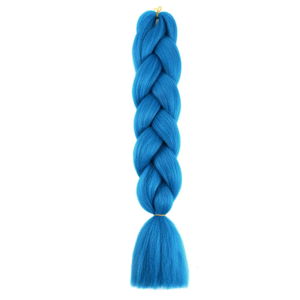 24 Inches DIY Jumbo Braiding Hair Synthetic Hair Extensions Afro Ombre Crochet Braid Hair Wholesale For Women
