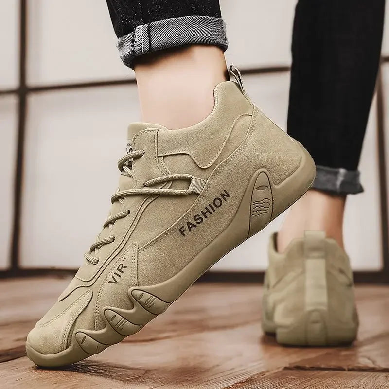 Sneakers for Men Autumn Flat Bottom Wear-resistant Workwear Anti Slip Men's Hiking Lightweight and Versatile Trendy Shoes Casual