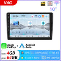 Podofo Android 12 Car Radio Androidauto Carplay 2 Din GPS Car Audio 7"/9"/10" WIFI BT Automotive Multimedia Player For VW Ford