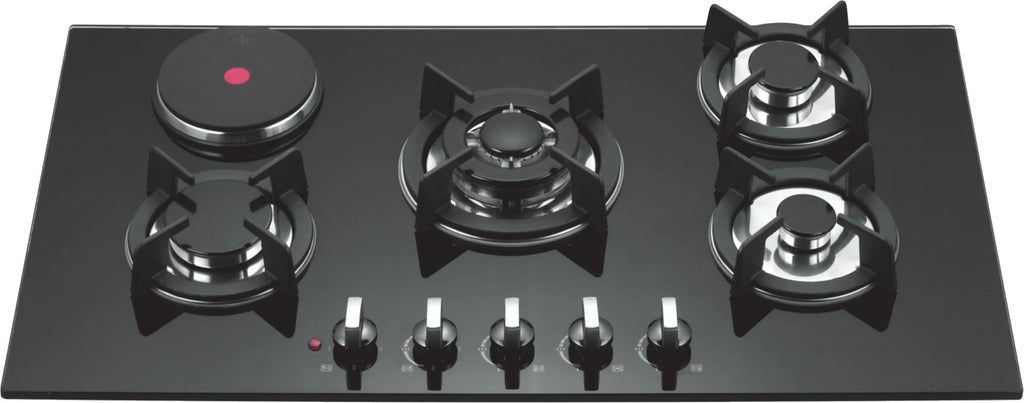 Home Kitchen Cooking Appliances 5 Burner Built in Gas Stove Cooker With Glass Top Gas and Electric Hob