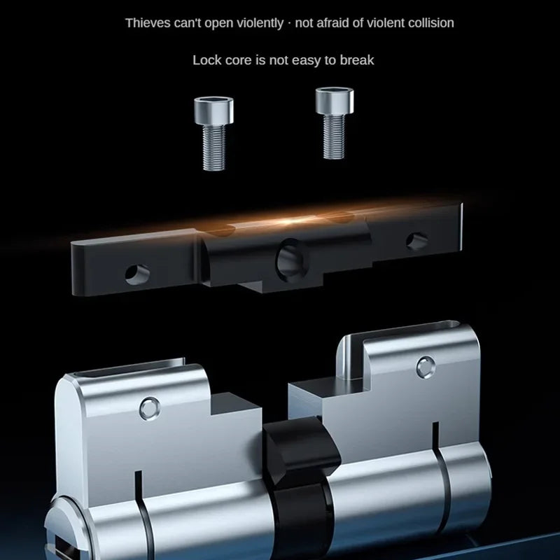 65-130MM High Quality European Standard Lock Cylinder,Super C-Level Anti-Theft Door Lock Cylinder,Household Copper Lock 8 Keys
