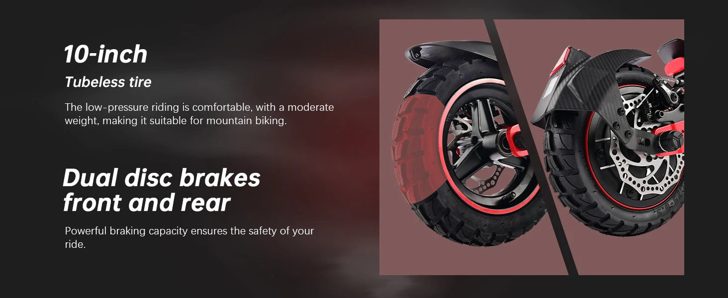 D3 Single Motor Electric Scooter 1200W Peak 32MPH Max Speed 720Wh Premium Lithium Battery 34 Miles Max Range Smart APP Unlocking Disc Brake System Front&Rear Dual Shock Absorbing Arm 10inch Tubeless Tires 4 Riding Modes Folda