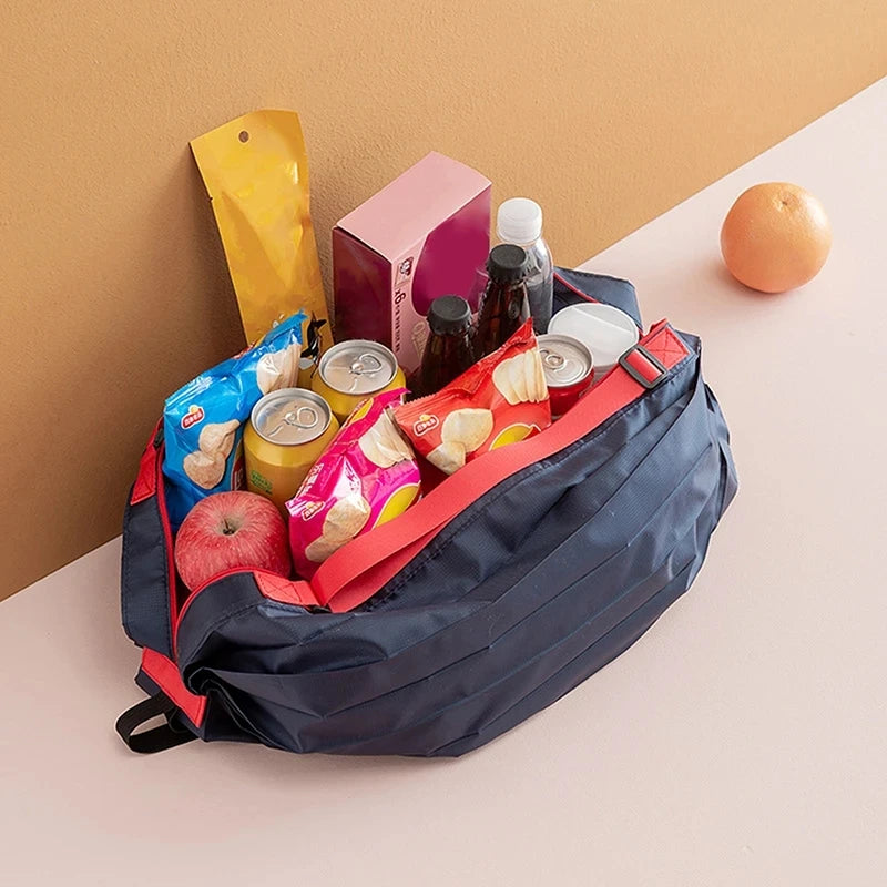 Portable Shopping Bag Large Capacity Foldable Storage Shoulder Bag Travel Handbags With Handle Outdoor EDC Camp Beach Bag