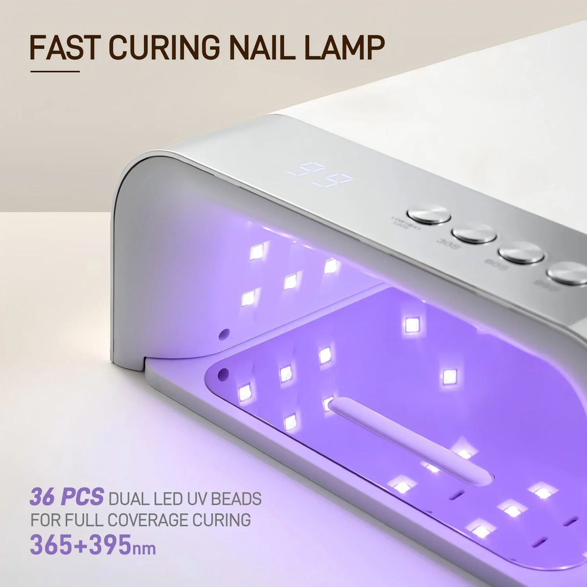 Professional UV Nail Lamp 36 LED High Power Smart Auto Sensor Fast Curing Gel Drying Light for Manicure And Pedicure