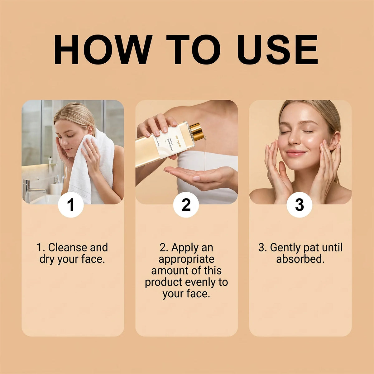 Silk Peptide Intensive Toner Soothe Facial Sensitive Area Effective Moisturizing Revitalize Skin Brighten Face Hydrating Toner