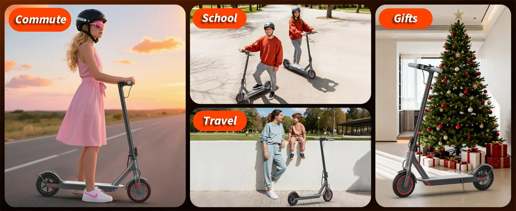 AOVOPRO ES80 350W Electric Scooter 10.5Ah 19mph Max Speed Smart APP Control 21miles Max Range Foldable E-Scooter for Adult