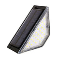 Triangle Solar Step Lamp Warm Light LED Stair Light Waterproof Atmospheric Ornament Outdoor Floor Light Step Deck Fence