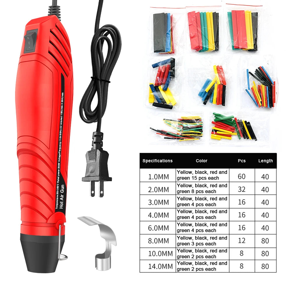 300W Hot Air Gun DIY Soldering Temperature Blower Gun Electric Power Hot Dryer Mini Heat Gun For Crafts Shrink Tubing Wrap