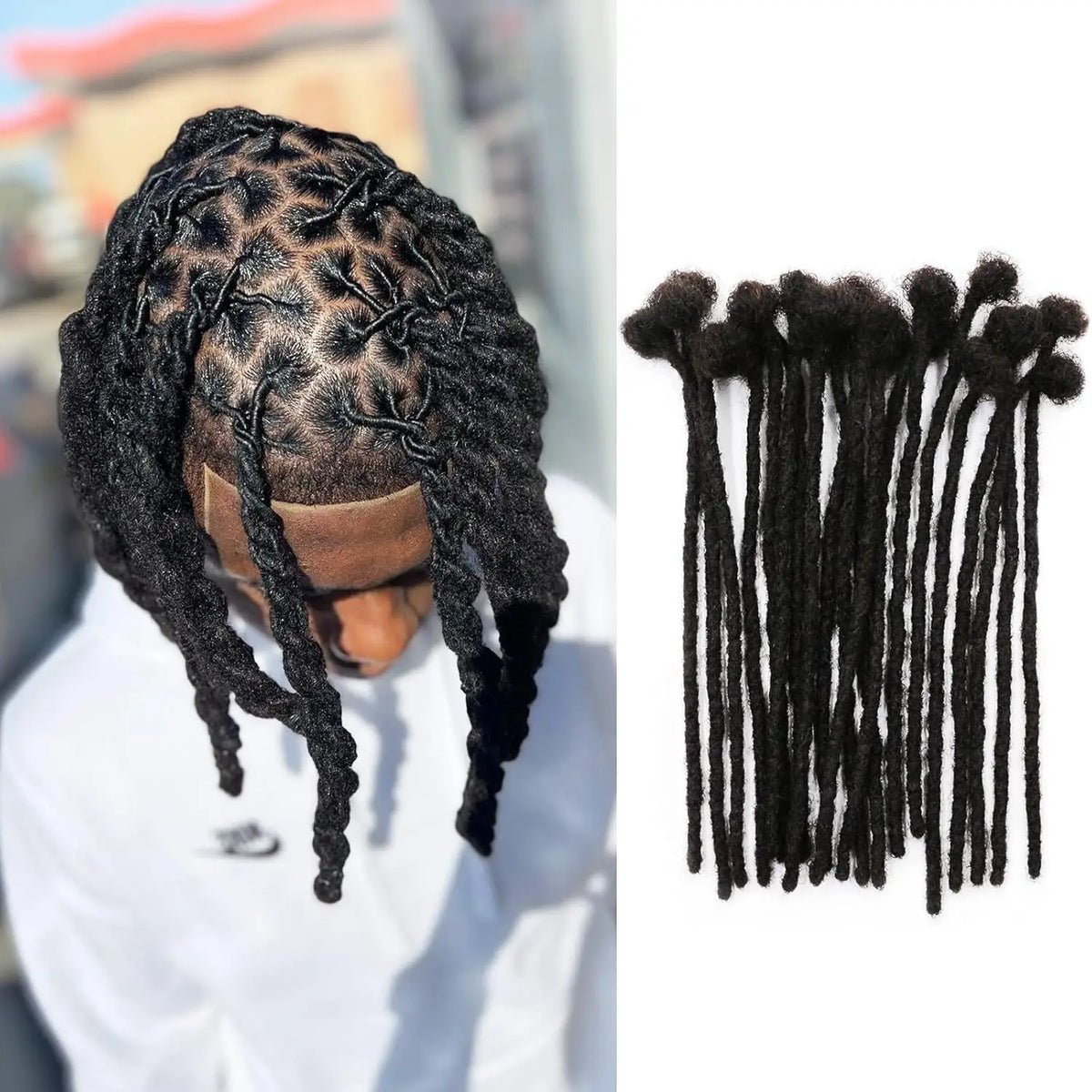 Synthetic Hair Dreadlock Extensions – 10-Strand Soft Locs