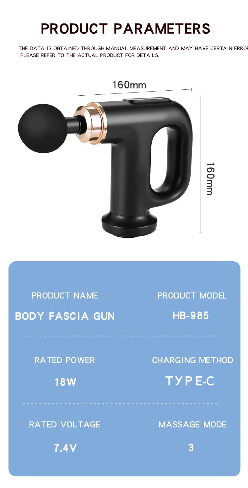 Multi-functional Fitness Massager Gun Abdominal Waist Leg Shaker Machine Fat Pusher for Body Muscle Relaxation Fascia Gun