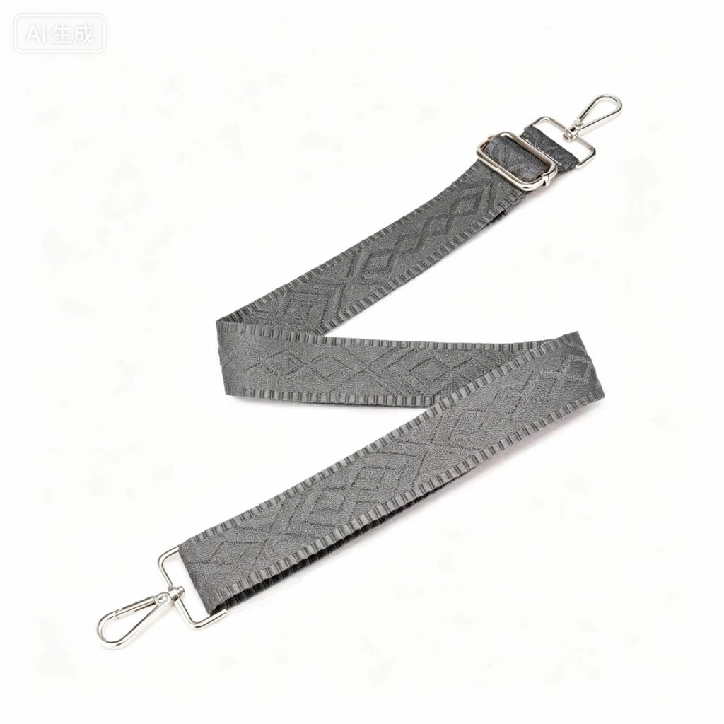 1 Piece Adjustable 1.50-inch Wide Geometry Pattern Jacquarded Handbag Purse Strap Crossbody Shoulder Replacement