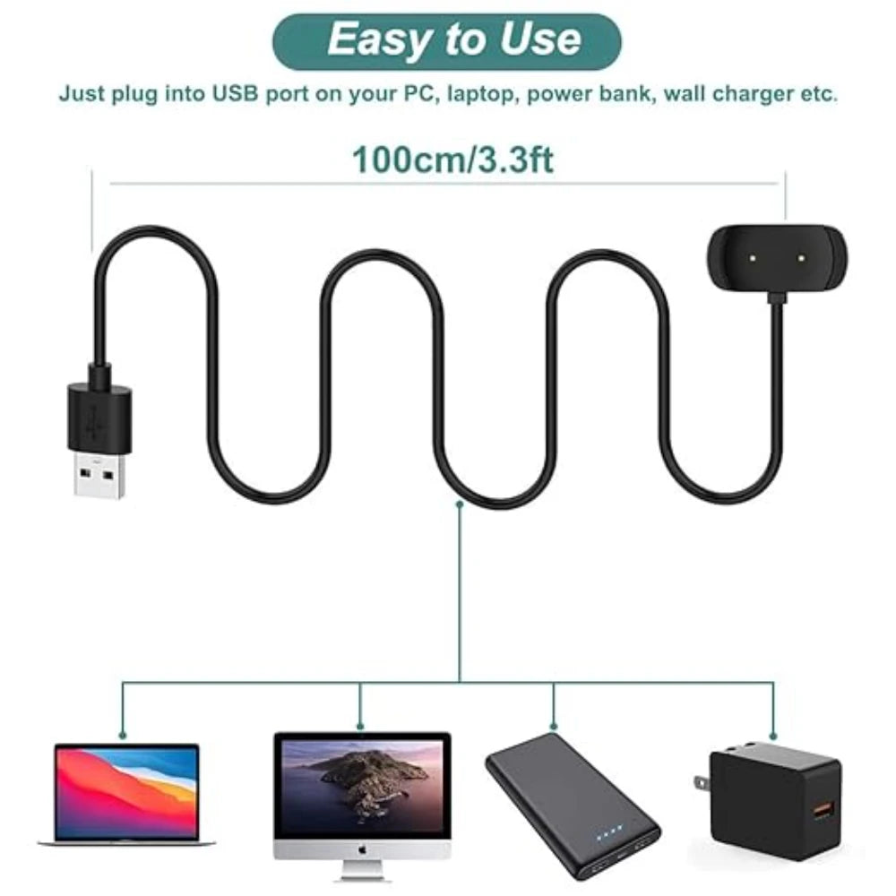Replacement charger suitable for Amazfit GTS 2, GTS 2e, GTR 2, GTR 2e USB smart charger charging dock