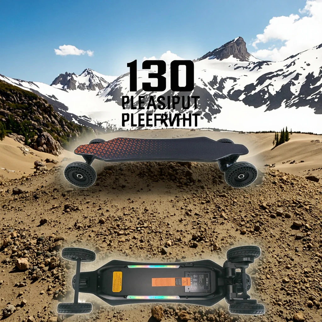 Popular 2000W Endurance Electric Skateboard 4x4 Wheel 7500mAh Battery Hub Motor Road Ready Longboard Featuring Gravity Casting