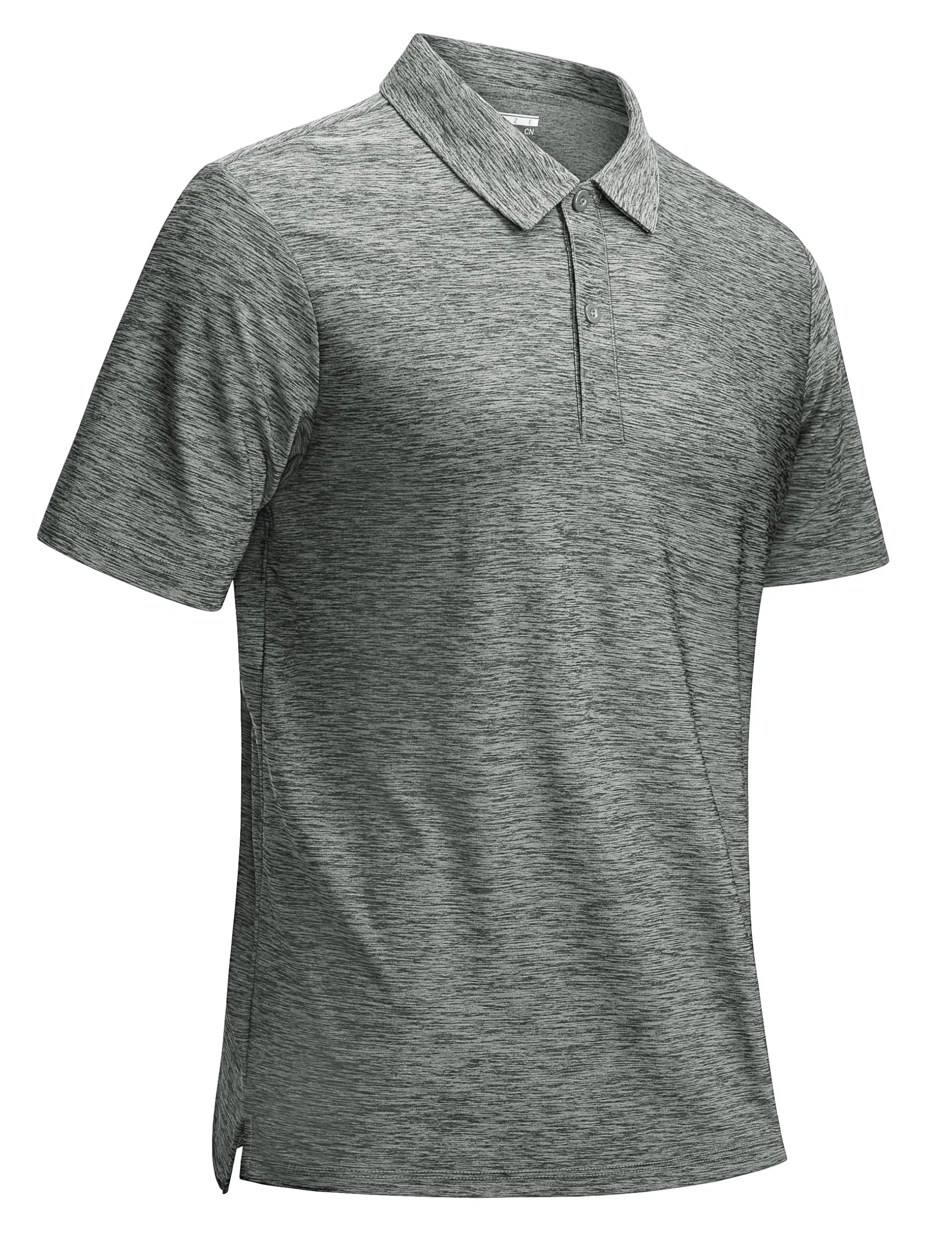 TACVASEN Mens Summer Casual Polo Lightweight Dry Fit Golf Shirts Moisture Wicking Sports Polo Shirt Workout Tees Work Shirts