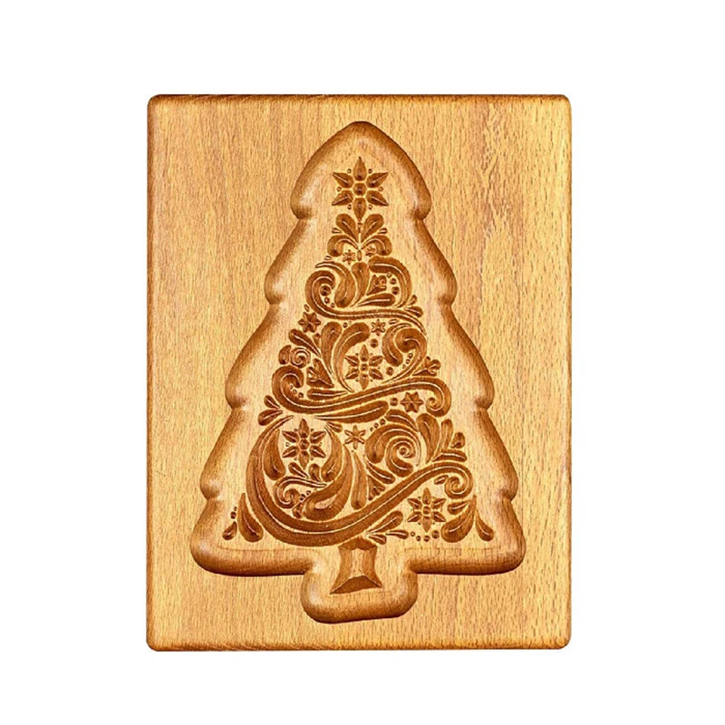 3D Cookie Baking Molds Wooden Gingerbread Mold Press Pumpkin Embossing Tools for Cake Decor DIY Kitchen Gadgets Cookies Moulds