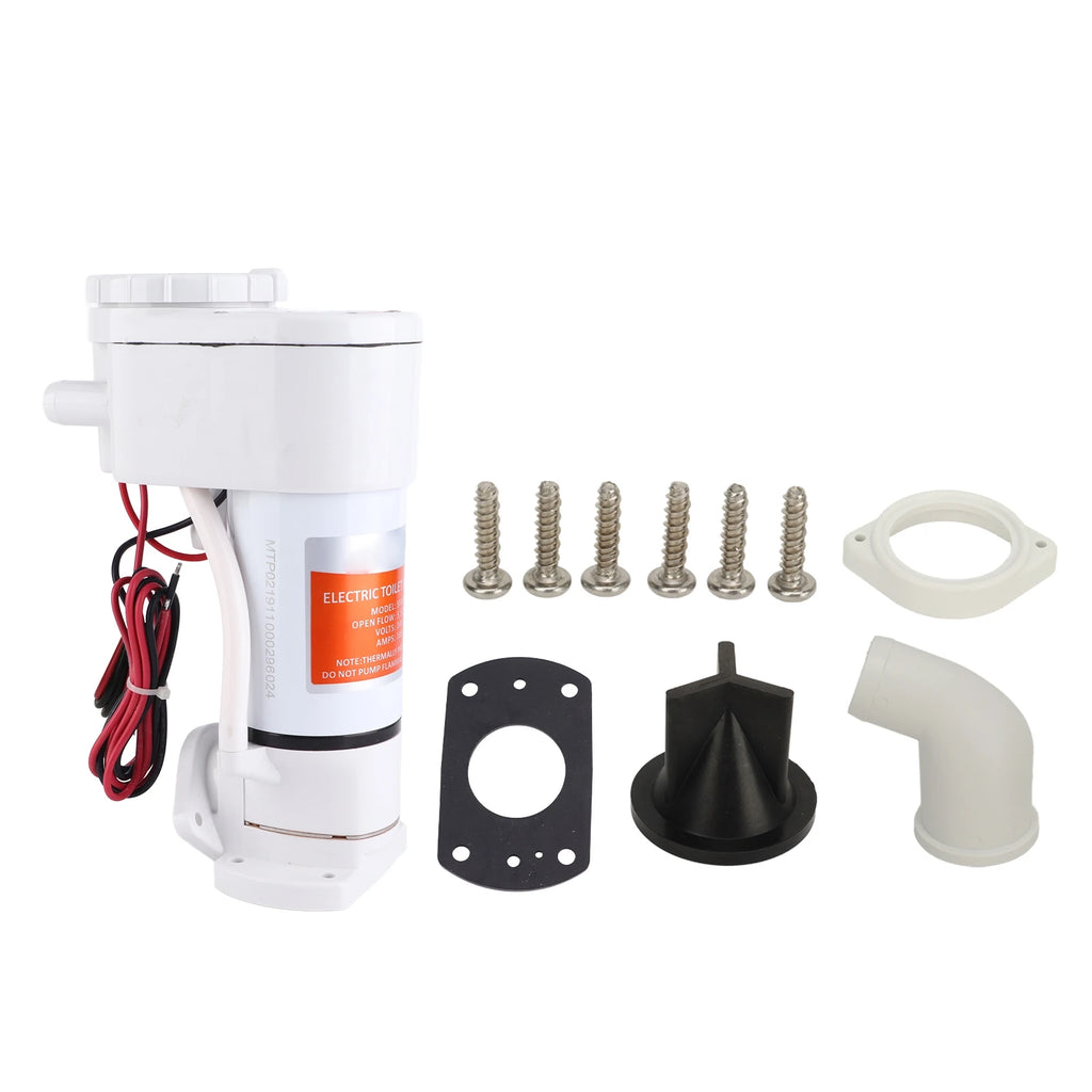 Boat Toilet Converstion Pump Self Priming High Efficiency Marine Electric Toilet Pump Long Durability Anti Backflow for Yacht