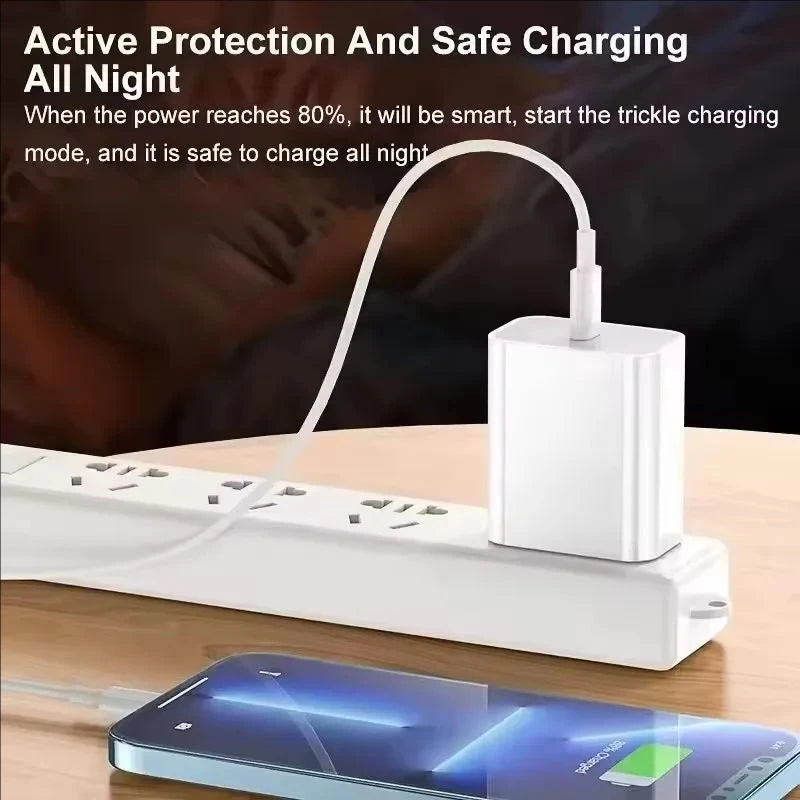 35W PD Fast Charging USB Cable for iPhone 14/13/12/11 pro XS Max/XR/X Rapid Charge USB-C to Lightning Cable in Multiple Lengths