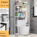 Over The Toilet Storage Rack Multilayer Perforation-Free Washing Machine Shelf Kitchen Rack Floor Standing Bathroom Accessories