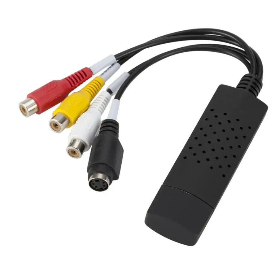 USB Audio Video Capture Card Adapter Video Converter with USB Cable VHS To Digital Converter for TV PC DVD VHS Capture Device