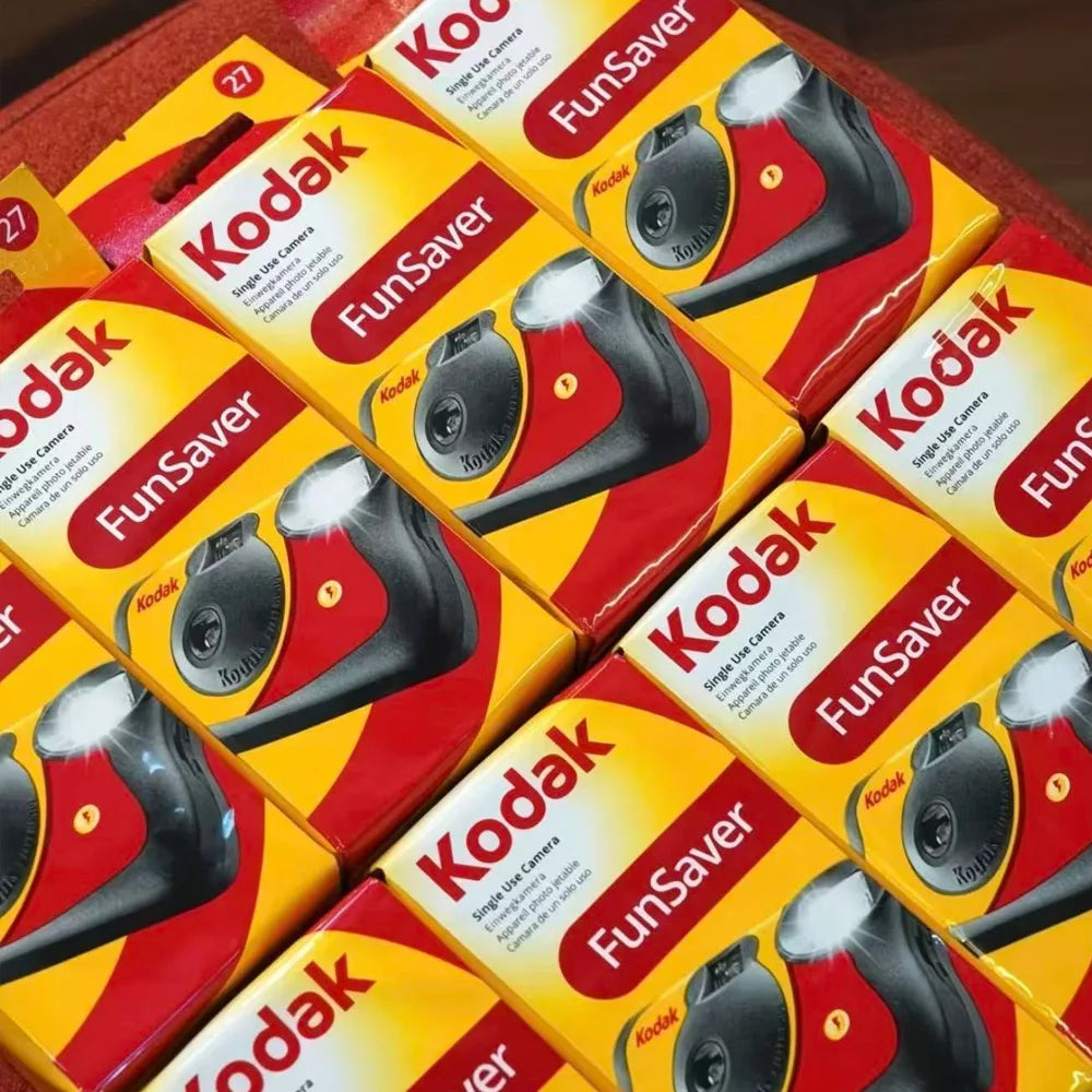 Kodak FunSaver Single Use Camera Classic  27 Sheets 39 Sheets With Flash Original 1-5 Pcs Disposable Point-and-Point Film Camera