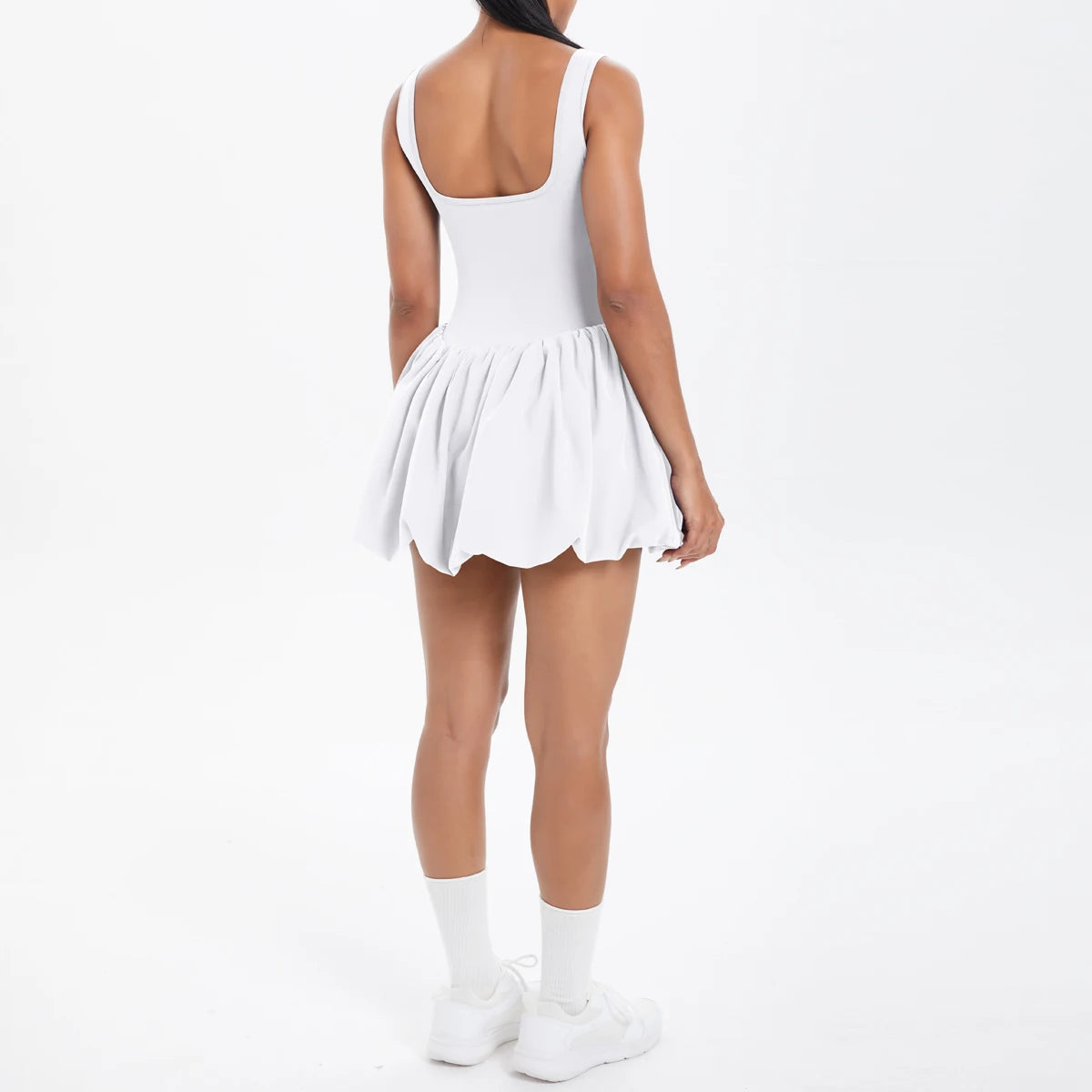 Athletic Yoga Fitness Dress Fitness High Stretch Slim Double Side Non-slip Women's Sports Dresses