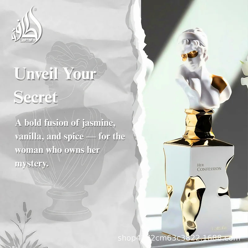 100ml Middle East Arab Men's Long-Lasting Confession Eau De Toilette Spray Charming Alluring Gift Box Perfume