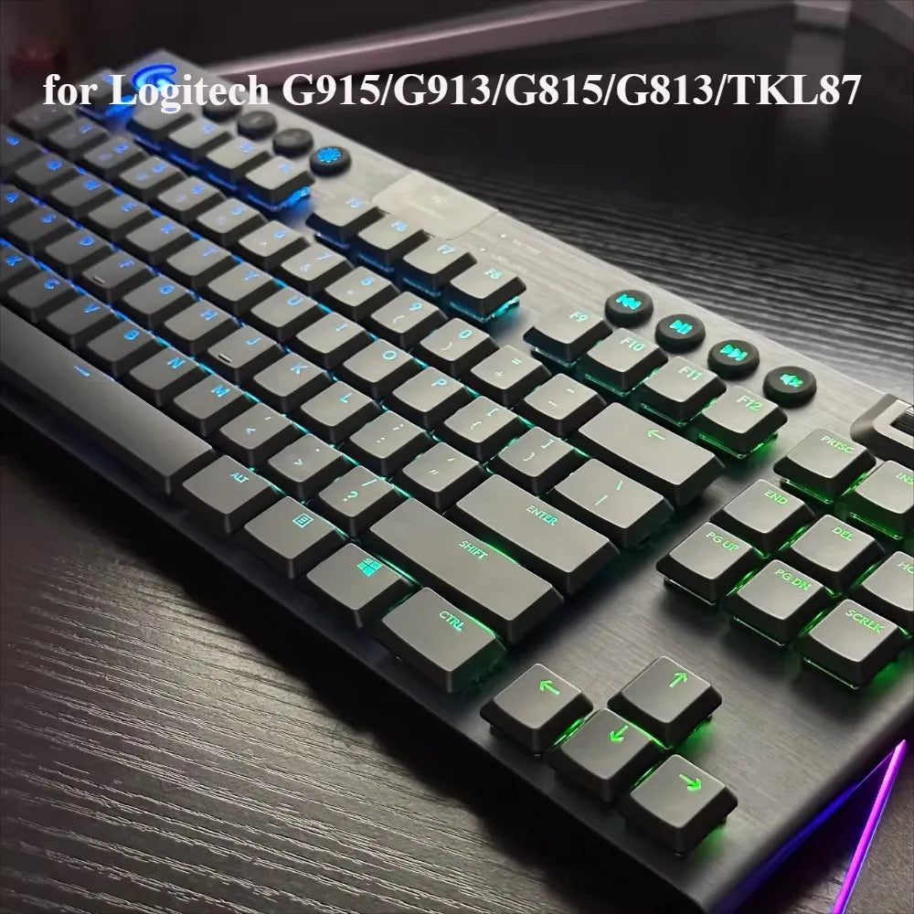 Matte version black G913 G913TKL keycap G915 G915TKL mechanical keyboard matte light-transmitting non-slip keycap