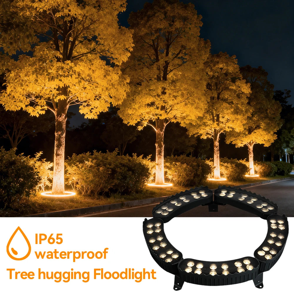 5Pcs LED Tree Hugging Lamp 85-265V Outdoor Christmas Tree Holding Lighting Lamp Waterproof IP65 Garden Park Courtyard Decor Lamp