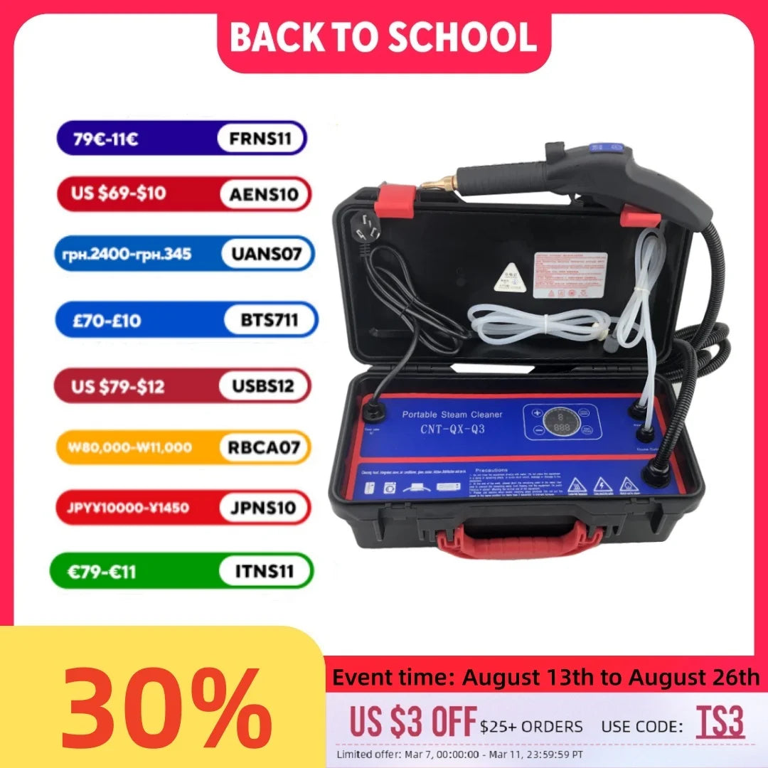 110V/220V 3500W/1700W High Temperature And High Pressure Steam Cleaner Air Conditioning Kitchen Lampblack Machine Commercial