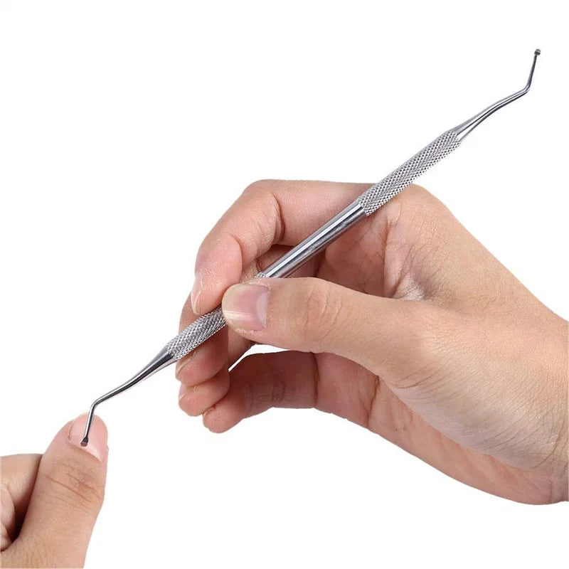 Nail Excavator Double Sided 13cm Reusable Nail Excavator Durable German Grade Stainless Steel Made