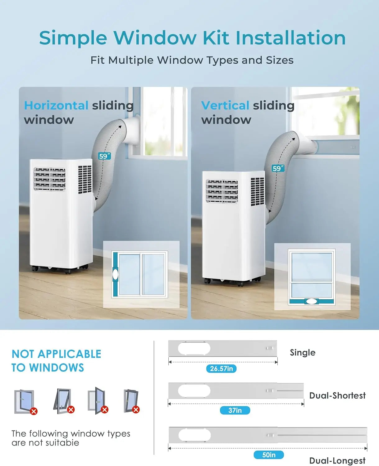 Portable Air Conditioners 12000 Btu 3 in 1 Portable Cooling AC with Dehumidifier Floor Air Conditioner for Home