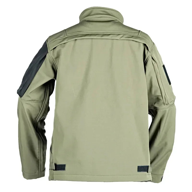 Waterproof Shark Skin Tactical Sets Mens Thicken Fleece New Soft Shell Combat Jackets+windproof Warm Cargo Pant 2 Piece Set