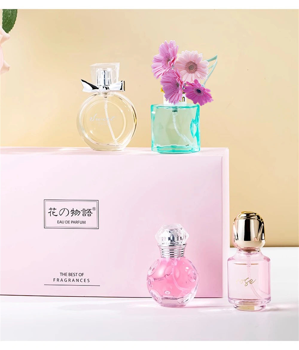 Original Brand Perfume Women Eau De Parfum Femme 100ml Importados Perfumes And Colognes Floral Scent Spray Gift Box 4Pcs Set