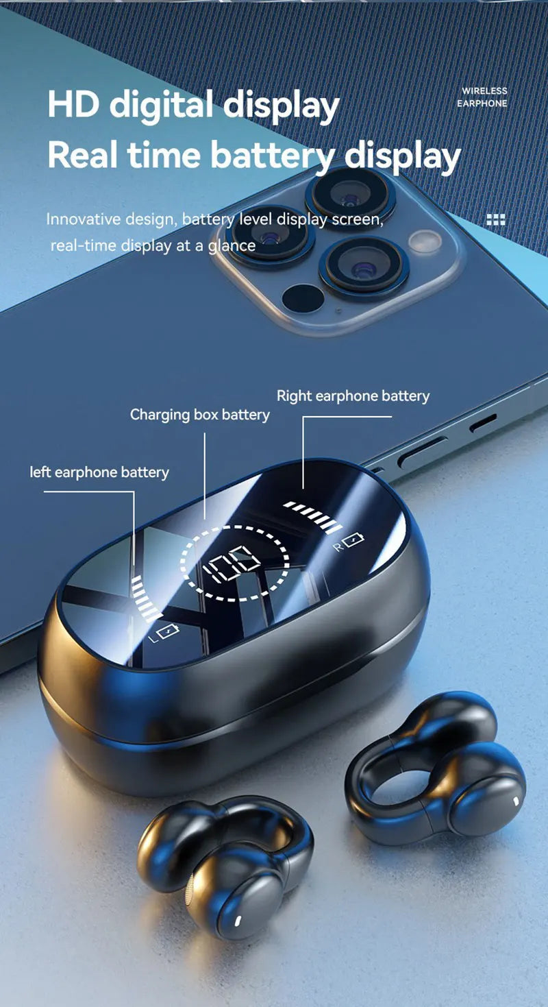 M47 Wireless Bluetooth Earbuds Headset Charging Noise Reduction Earphones for Phone IOS Android Headphones Sport With Mic Free