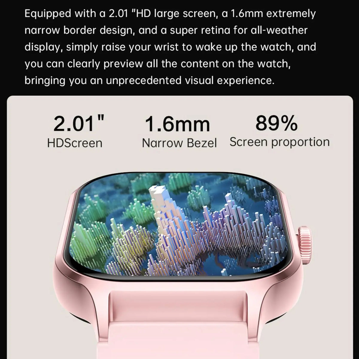 Smartwatch with HD Touch Screen, Wireless Calling, Alarm, Multi-Sport Modes, Sedentary Reminder, Calculator, Suitable for Both Android and IPhone, Unisex,Valentine's Day/Christmas/New Year/Birthday Watch Gifts