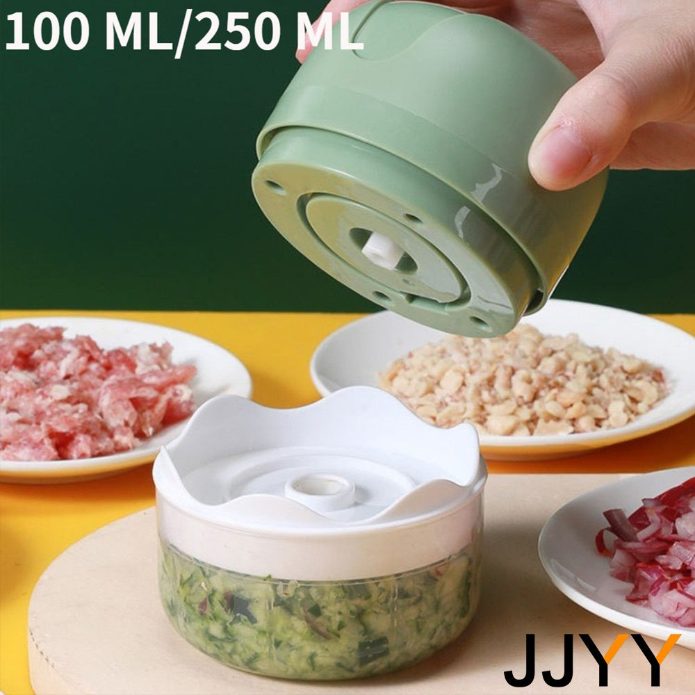 JJYY Electric Kitchen Food Chopper Mini Garlic Masher Crusher USB Portable Meat Grinder Vegetable Chopper for Kitchen Gadgets