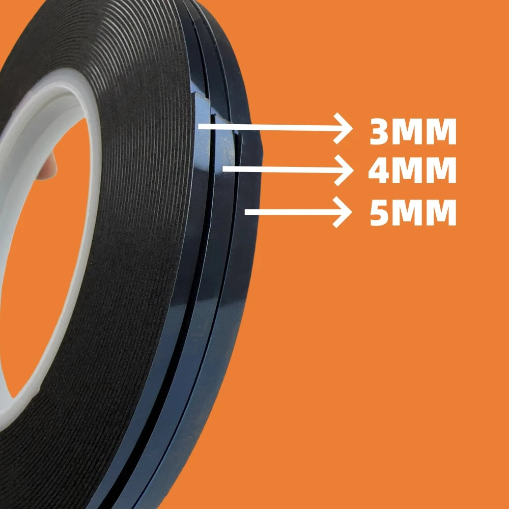10M 3mm 4mm 5mm 6mm Double Sided Sticky Foam Tape Adhesive LCD Screen Frameless For TV Borderless Curved Display Sealing