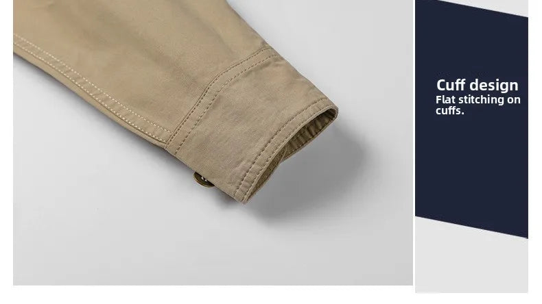 Men's Long Sleeve Outdoor Workwear Shirt Breathable Comfortable Cotton Sweat Absorbent Casual Business Style Loose Fit Spring...