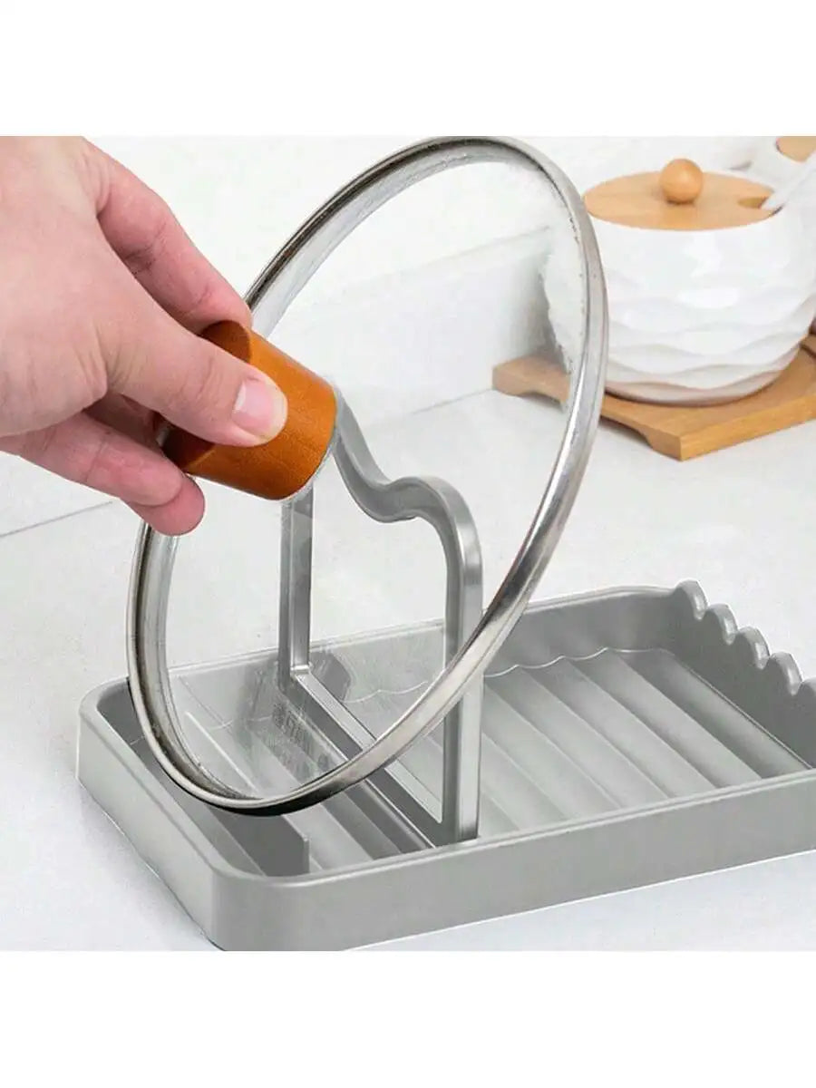 1PC  Organizer Multifunctional Cooking Utensil Holder Keep， Counter Clean Anti Spill Rack Kitchen Tools Accessories