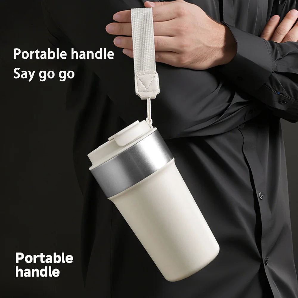 17oz/510ml Insulated Cup 304 Stainless Steel Thermos Coffee Cup Leak-Proof Water Cup with Lid Travel Mug Keep Hot Cold