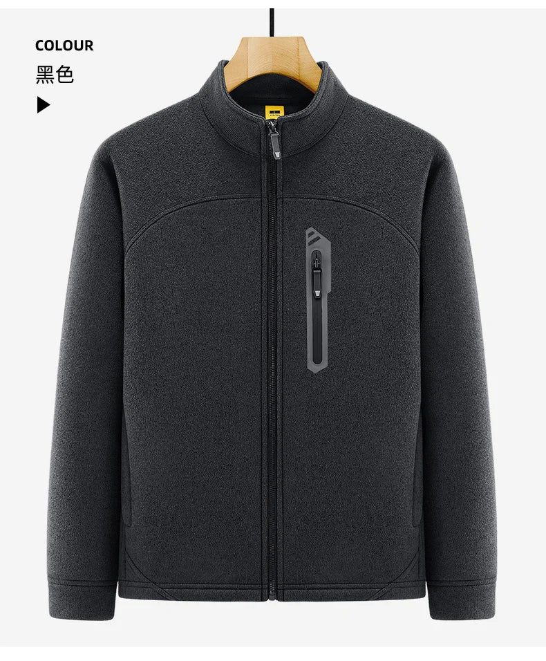 Jacket Mens M-4XL 5XL Autumn Winter New Fleece Thickening Mens Jackets High Quality Men's Casual Coats Keep Warm Jacket 26611