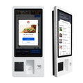 21.5 Inch Wall Mounted Touch Screen Self-Service Checkout Kiosk Payment Terminal For Grocery Stores Optional Barcode Reader SDK